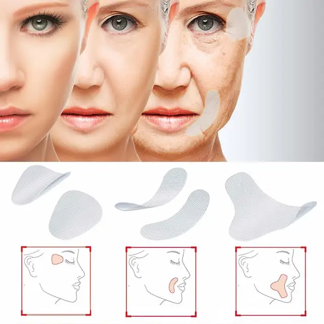 12/27/24pcs Thin Face Stickers EVA Anti-Wrinkle Anti-aging Patches Forehead Lift Tapes Beauty Skin Lift Up Unisex 2