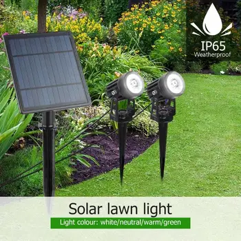 

2pcs Solar Lawn Lamp Waterproof Outdoor Garden Landscape Courtyard Spotlights Strong Waterproof Fearless of Wind and Rain