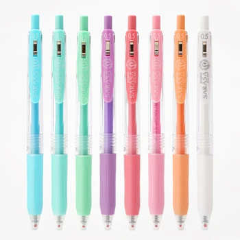 

Zebra JJ15 SARASA Milk Color Gel Pens 0.5mm Kawaii Pen Rollerball Waterbase Japanese Stationery JJ15-MK