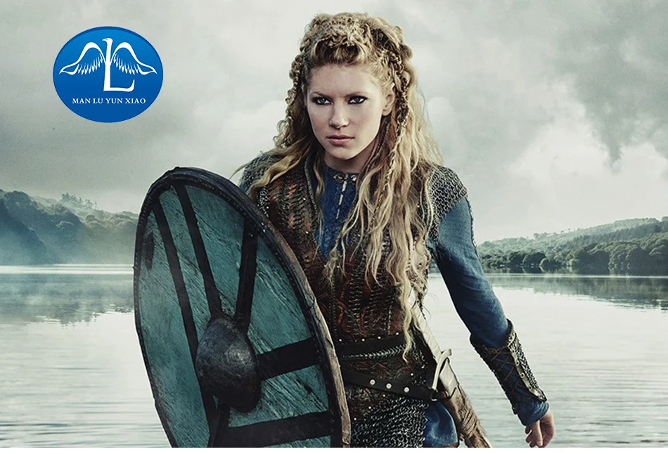 Manluyunxiao Vikings Сезон 3 Lagertha Katheryn Winnick косплей костюм для женщин Дети Хэллоуин Рождество костюм на заказ
