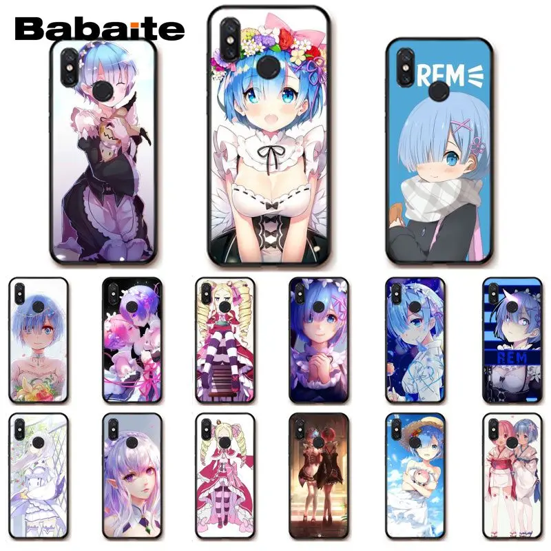 Чехол для телефона Babaite anime zero rem Xiaomi mi5 6 A1 A2 Lite Mi9 9SE mi8lite 8explorer Pocophone F1 | Мобильные