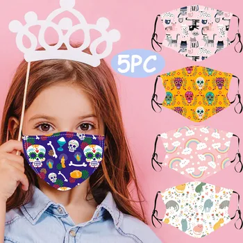 

5pc Kids Children Outdoor Cotton Mouth Masks Protection Face Masks Reusable Fashion Mouth Mask Mascarillas De Proteccion
