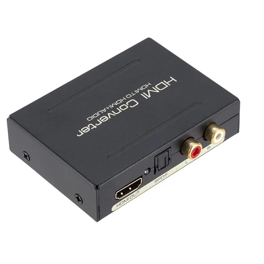 Hdmi аудио сплиттер Hdmi к Hdmi+ аудио+ Spdif R/L аудио преобразователь сигнала Fl/Fr стерео аудио сигнал черный