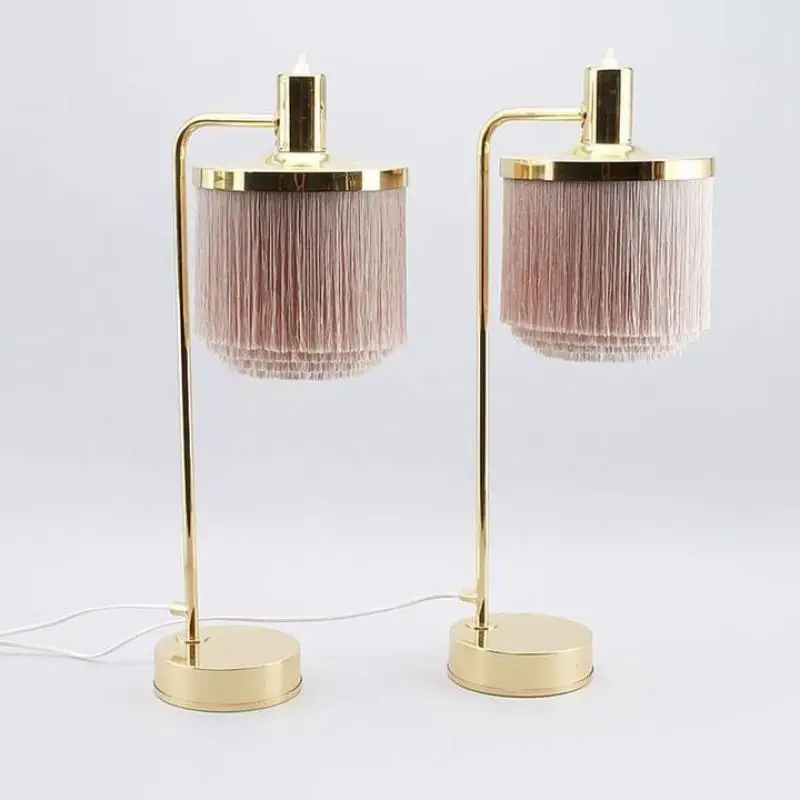 

New post modern tassel living room dining room lamp art bedside bedroom designer model room art desk lamp