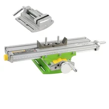 Precisão multifunções fresadora bancada furadeira torno worktable x y-eixo ajuste coordenar mesa + 2.5