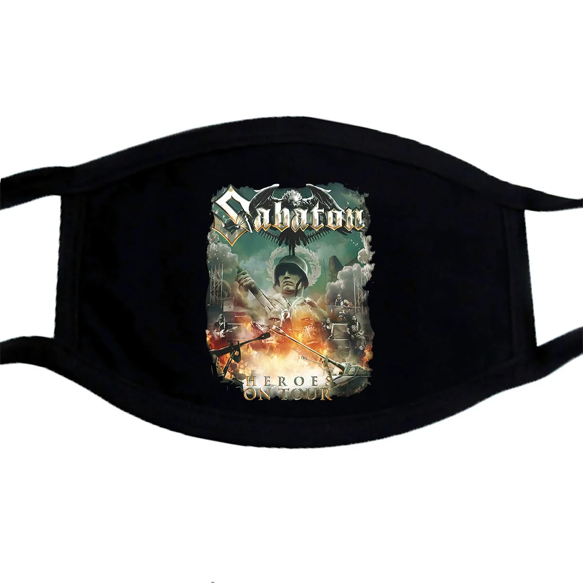 Official Licensed Sabaton Heroes On Tour Mask Swedish Power Metal PM2.5 | Аксессуары для одежды
