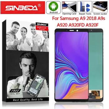 

6.3" AMOLED For SAMSUNG Galaxy A9 2018 A920 LCD Display Touch Screen Digitizer For SAMSUNG A9s LCD A920FD A920 A920F Display