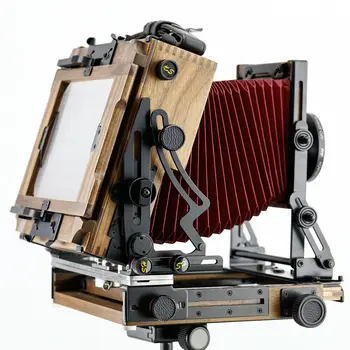 

Shen Hao SH HZX 45-F Walnut Wood 4x5 Field Folding Large Format Film Camera