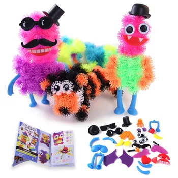 

1000PCS/Set Assemble Puzzle DIY Puff Ball Squeezed Ball Creative Thorn Ball Creative Handmade Educational Diy Toys Without Box