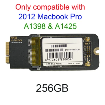 

New 256GB SSD For 2012 Macbook Pro Retina 13.3" A1425 MD212 MD213 ME662 15.4" A1398 MC975 MC976 ME664 ME665 256G SSD