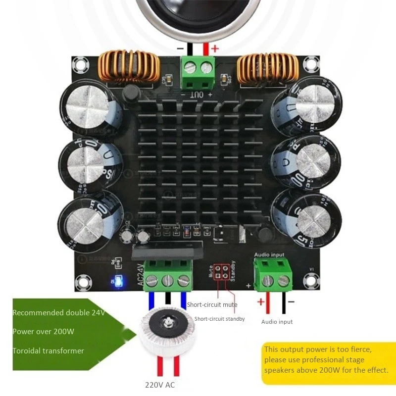 High Power TDA8954TH HW 717 Digital Amplifier Board 420W Mono Channel Digital Core BTL Mode Fever Class
