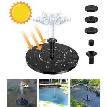 

Mini Solar Powered Fountain Garden Pool Pond Solar Panel Floating Fountain Garden Decoration Water Fountain Drop Shipping 2020