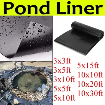 

Fish Pond Liner 1.5mm Thick Waterproof Liner Cloth 9Sizes HDPE Garden Pools Reinforced HDPE Heavy Landscaping Pool Pond
