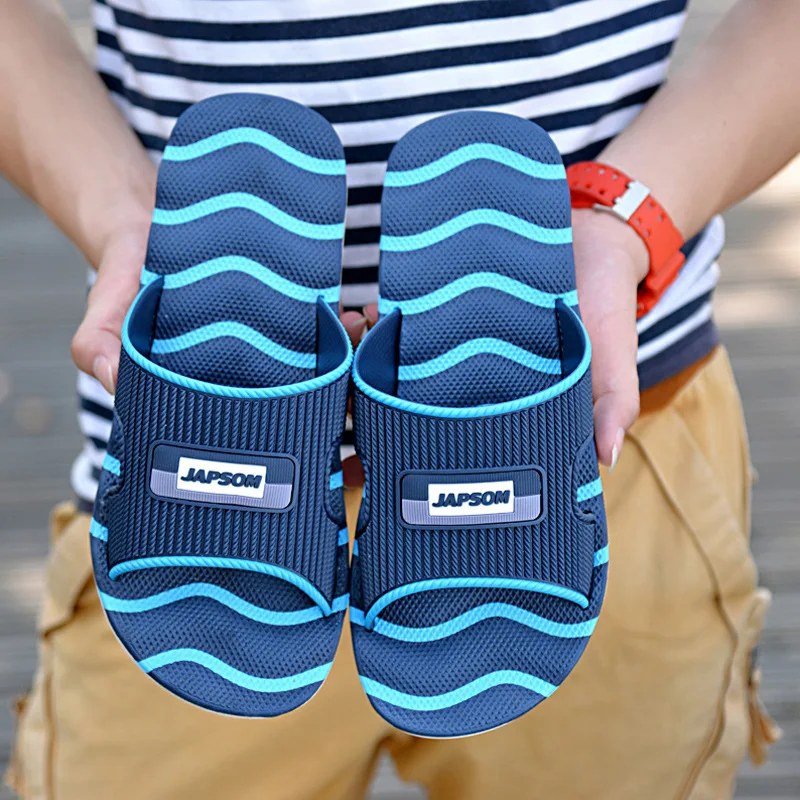 

Four Seasons Men Outer Wear Single-strap Slipper Home Indoor Bath Couples Slippers Eva Massage Slippers