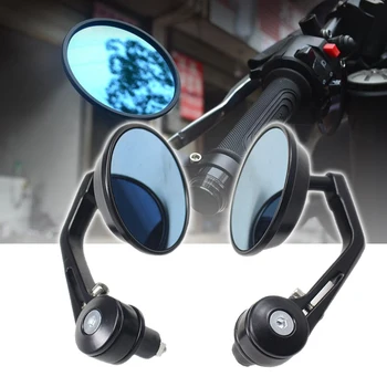 

Motorcycle Mirror 7/8" Handle Bar End Rearview Mirrors Retro Cafe Racer Side Mirror FOR ducati 1098 triumph speed triple xmax250