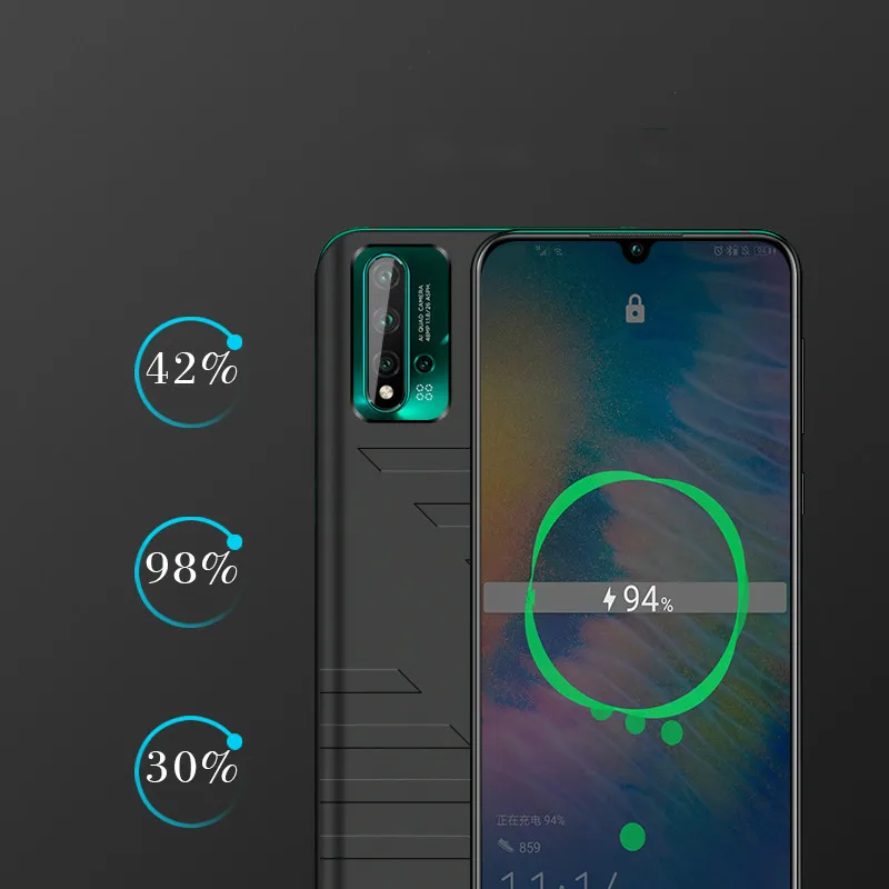 Ext power для huawei nove5, 6800 мА/ч, зарядное устройство, чехол s power Bank, чехол, тонкий внешний пакет, запасное зарядное устройство, чехол для huawei nove5