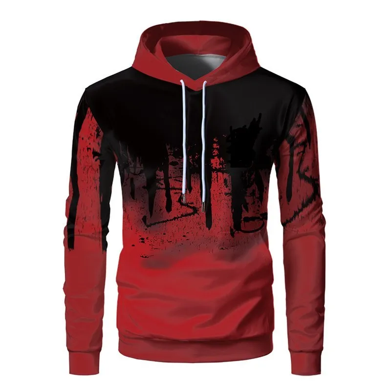 2020 New style Autumn Fashion Sweatshirts Hoodies Men 3D Printing Ink Patchwork Pullover Hip Hop Letters Hooded Thin Pullovers 2020 New style Autumn Fashion Sweatshirts Hoodies Men 3D Printing Ink Patchwork Pullover Hip Hop Letters Hooded Thin Pullovers