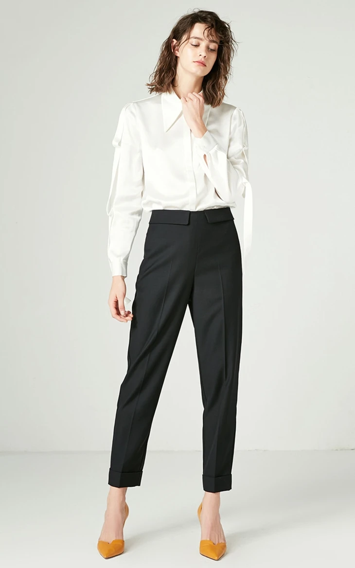 Vero Moda CoutureMade New Women's Roll-up Cuffs Mid-rise Crop Pants | 318450516
