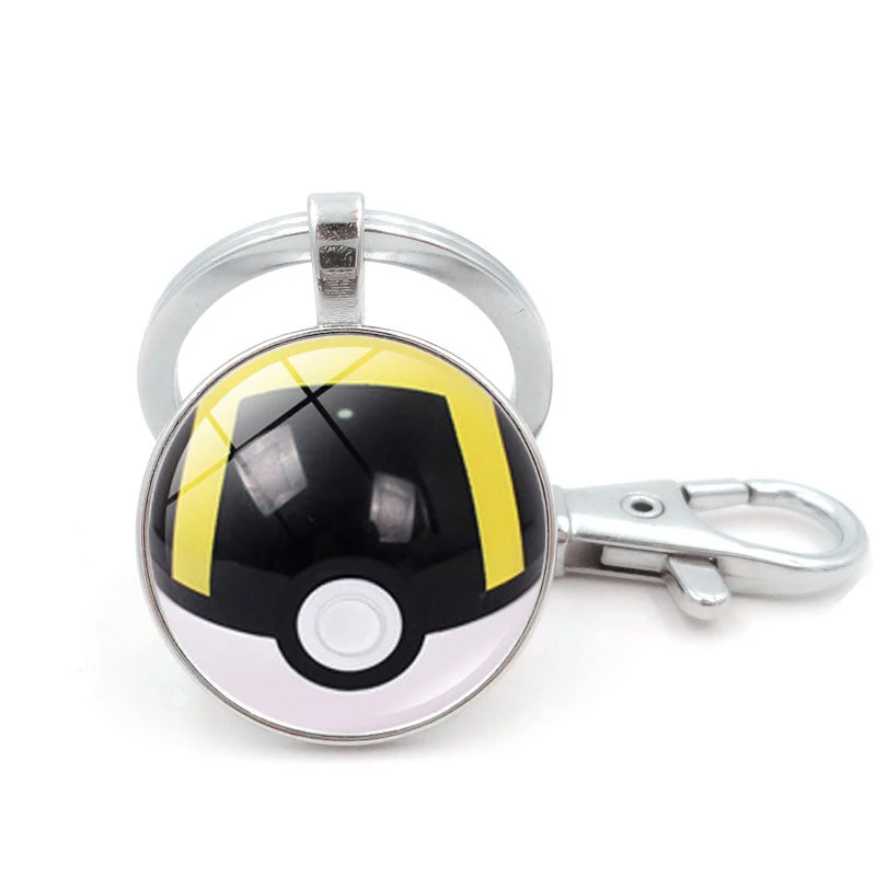 Игра Pokemon Go Poke Ball брелок для косплея аксессуары металлическая цепочка для ключей покемон