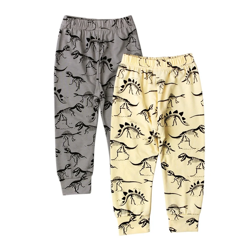 

Spring And Summer BabyTrousers Casual Cute Pants Monster Pattern Kids Pants Two Colors Optional