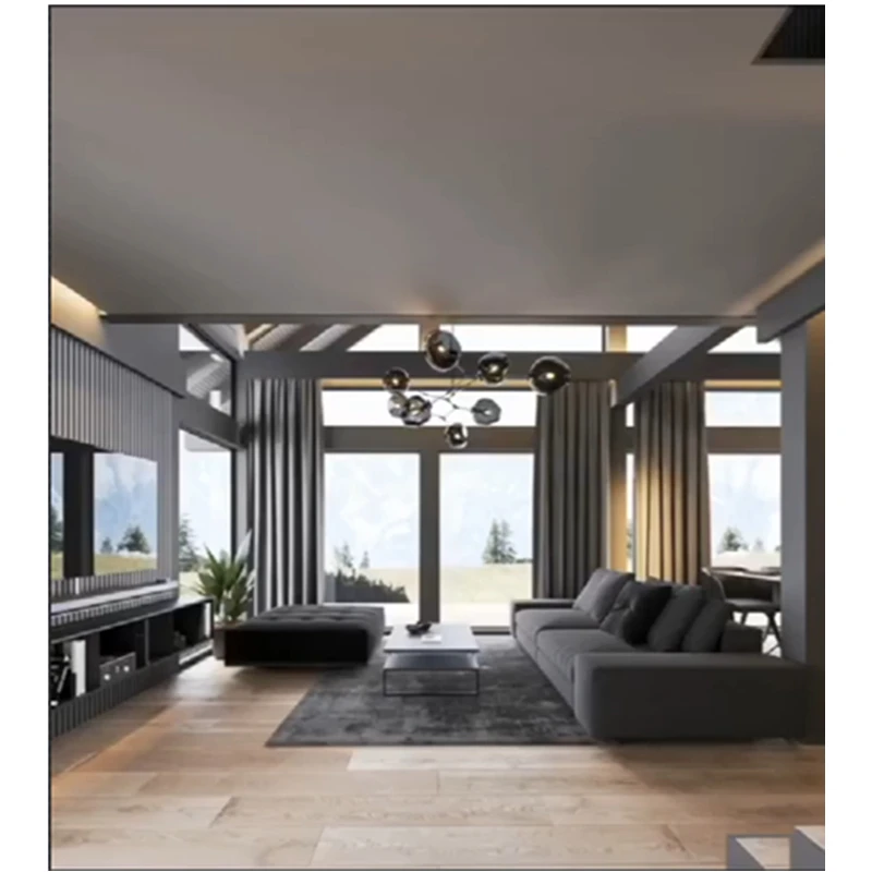 Luxury Customized modern kitchen cabinets wardrobe wine cabinet living room sofa furnitures supplier in China