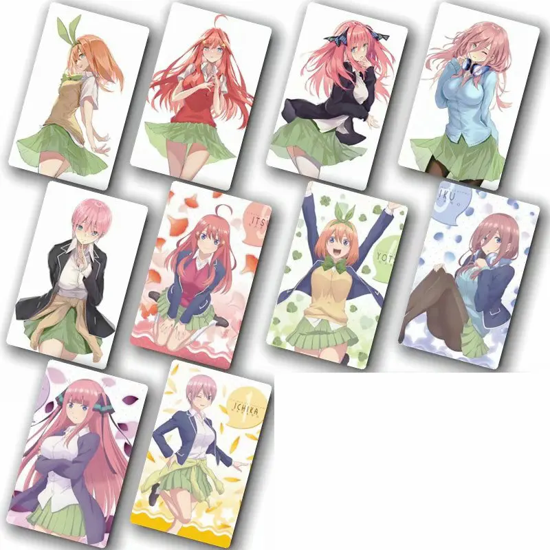 

5Toubun no Hanayome Sticker 100pcs Different Style Anime Stickers Bus ID Waterproof DIY Card Stikers Classic Toys