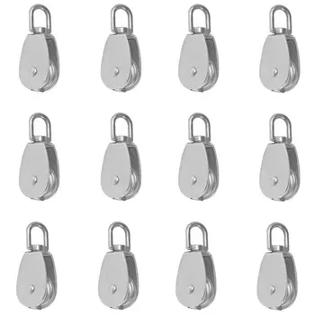 

12 Pieces Stainless Steel Pulley Set