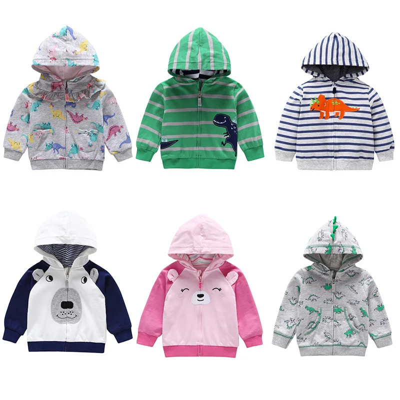 Модная куртка с капюшоном для маленьких девочек осенне зимняя детская одежда