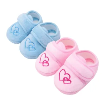 

1 Pair 0-18M Cute Baby Shoes Toddler Walkers Cotton Soft Sole Skid-proof Kids