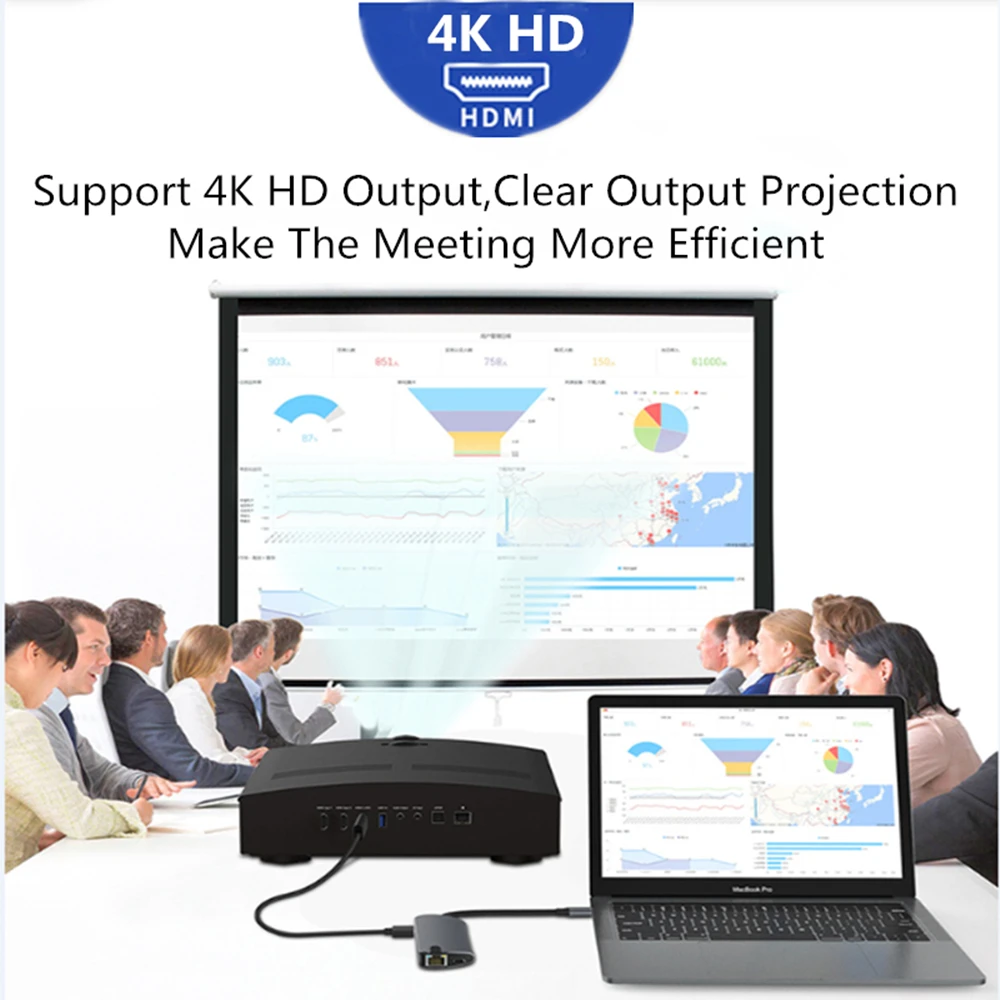 Концентратор USB Type C с 4K HDMI USB 3,0 65 Вт PD порт концентратор USB 3,1 адаптер для Macbook Pro Dell XPS 15 Lenove ThinkPad huawei MateBook