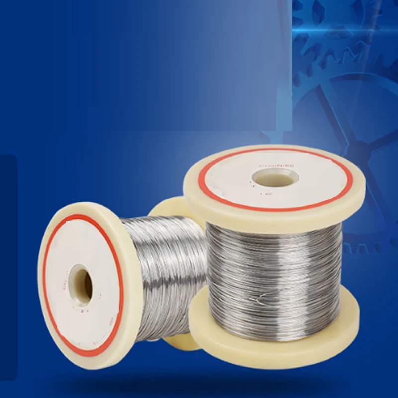 1 Roll 100M Cr20Ni80 Heating Wire 0.1/0.2/0.3/0.4/0.5mm Diam Nichrome Wire Cutting Foam Resistance Wires Home Industry Supplies