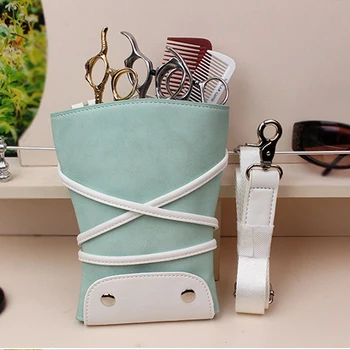 

New Hairdressing Holster Pouch Holders High Quality Bags For Hairdressers Waterproof Hair Scissors Bags PU Leather Barber Bags