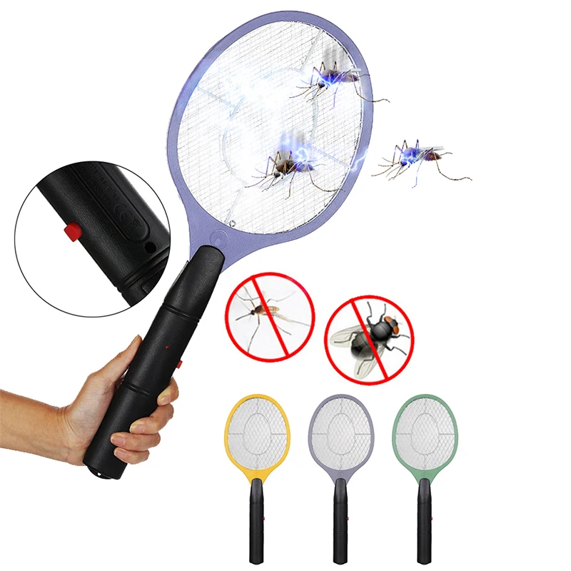Домашняя электрическая мухи комары ошибка электронная мухобойка москитная убийца защитная сетка Беспроводная противомоскитная ошибка использование AA батарея Zapper