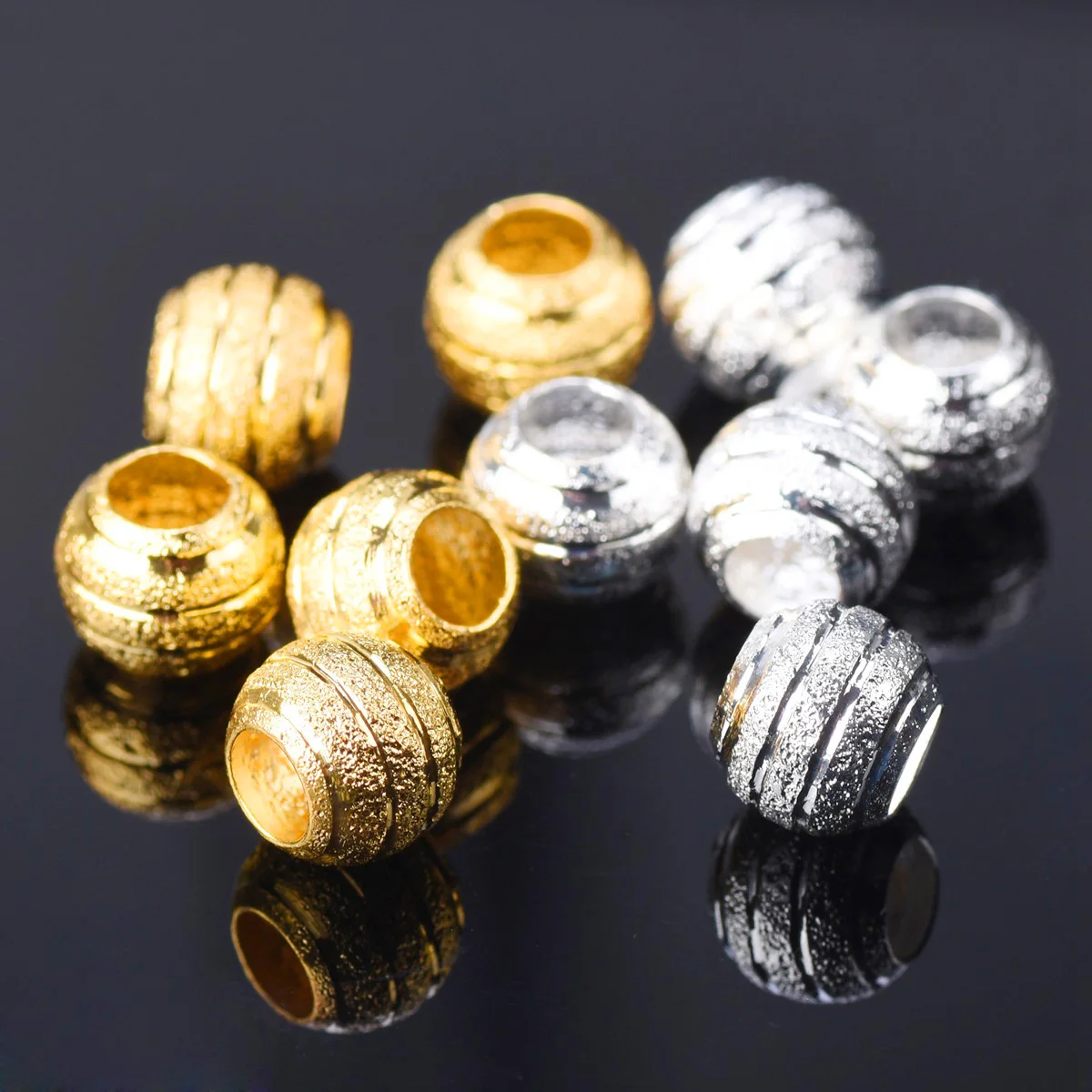 Gold Spacer Jewelry Making  Metal Round Spacers Beads Gold - 20pcs 3mm 4mm  5mm - Aliexpress