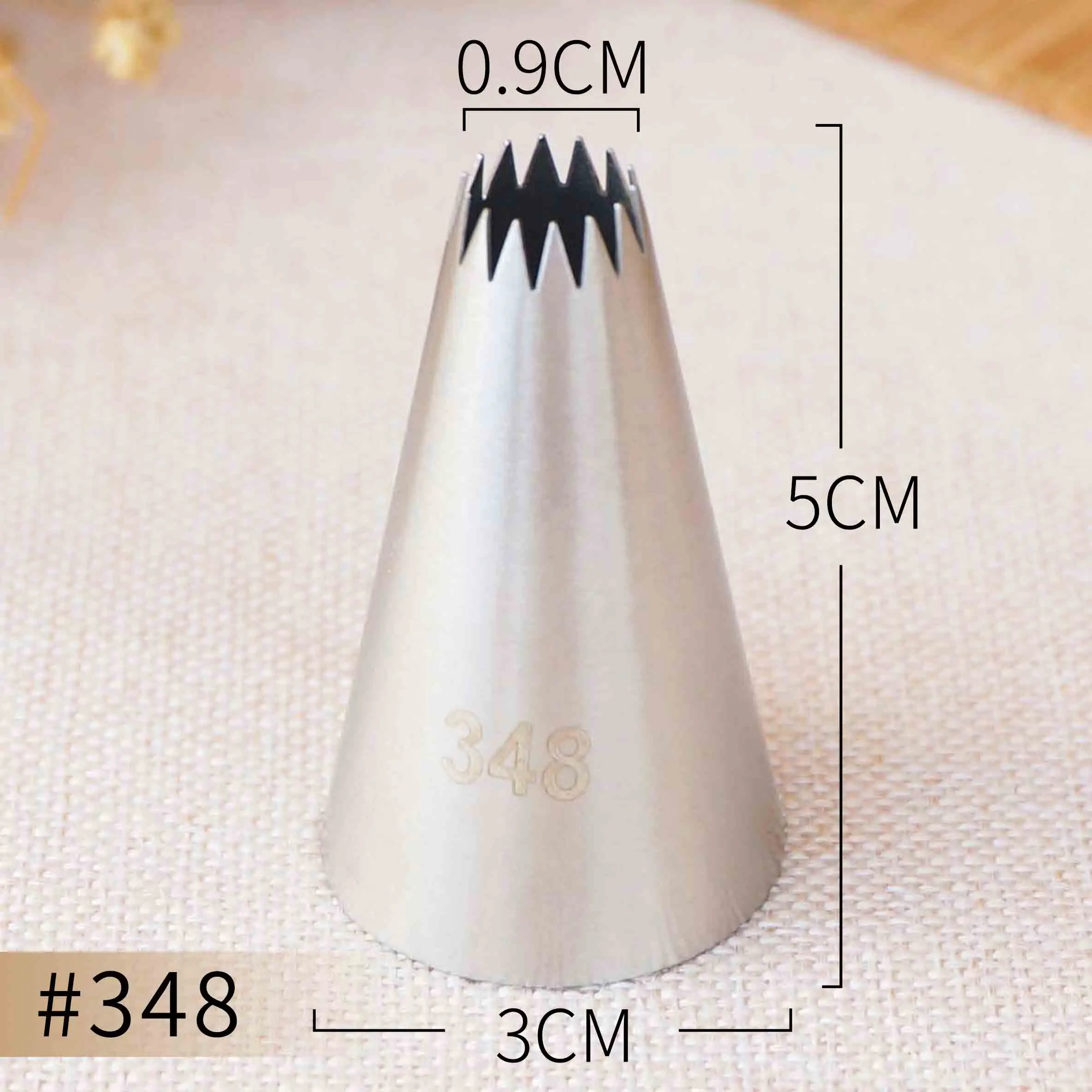 348 #349 #350 Piping Nozzle Cream Pastry Decorating Open Star Tip