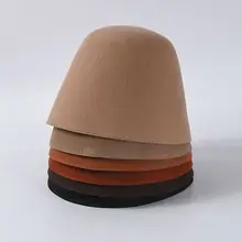 Японская женская мужская зимняя фетровая Панама из искусственной шерсти, Рыбацкая шапка в форме колокольчика