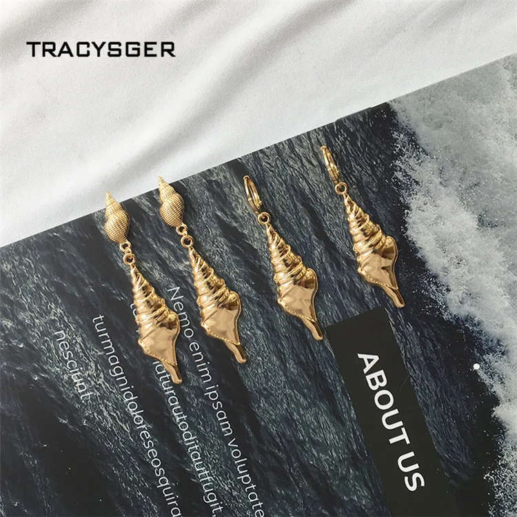 

AH-ER84790 /TRACYSGER/ Ocean style women exaggerated nightclub style earrings luxury earrings