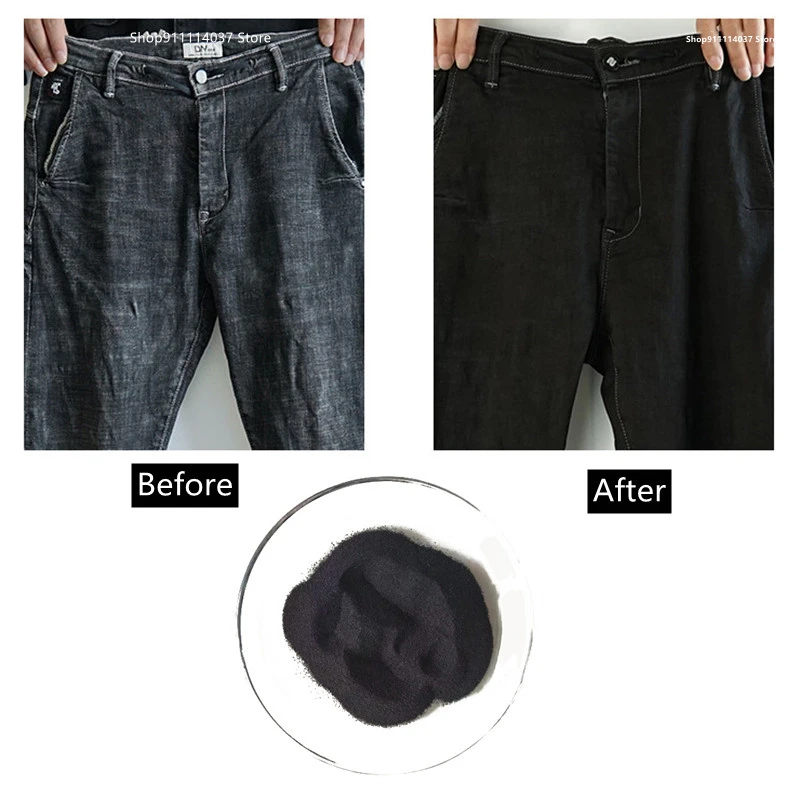 Tinte de tela de Color negro, pigmento de tinte para ropa, teñido textil, renovación de ropa, pintura de ropa vaquera de 50g - AliExpress Hogar y jardín