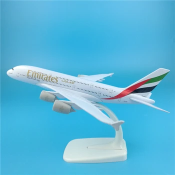 

20cm Airplane Model Airbus A380 Emirates Airlines Simulation Metal Diecast Alloy Plane Kids Toys