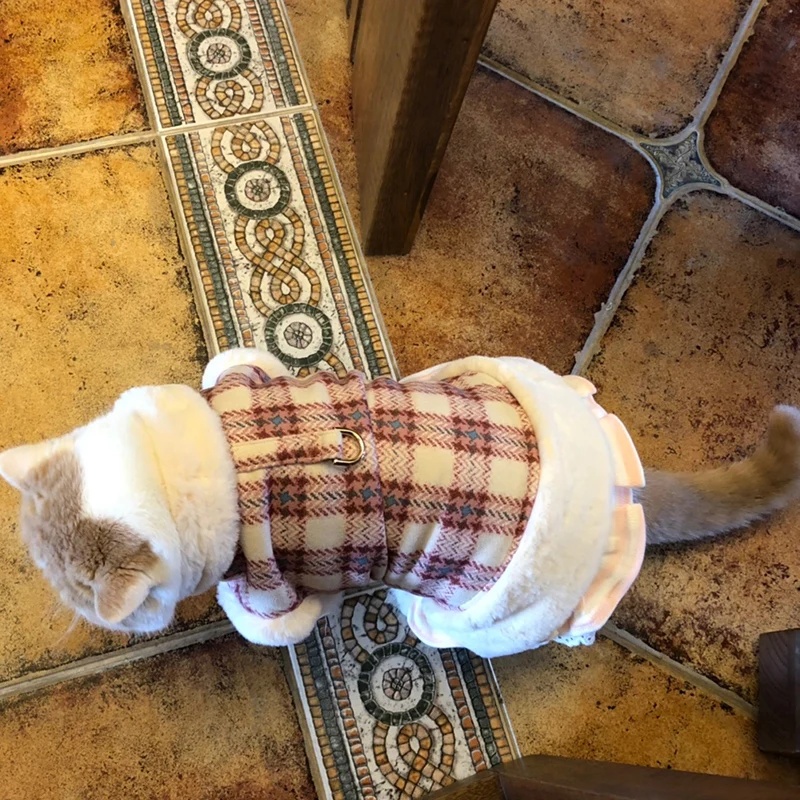 Куртка для кошек теплая зимняя одежда домашних животных костюм котов Gatos Katten| |