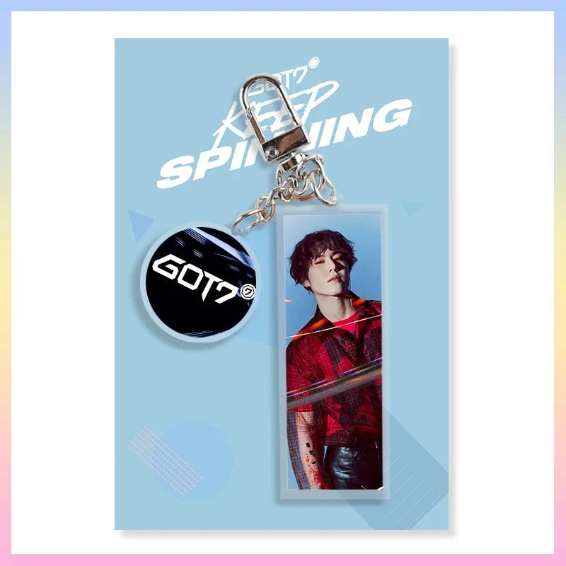 [MYKPOP]GOT7 брелок YUGYEOM креативные металлические/Acyric/ПВХ аксессуары коллекция