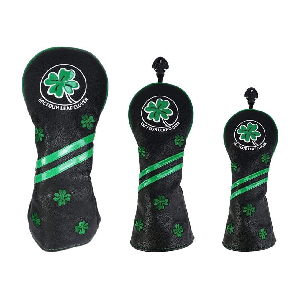 Premium PU Golf Woods Headcover 460cc Fairway No.1 3 5 Driver Head Cover Protector