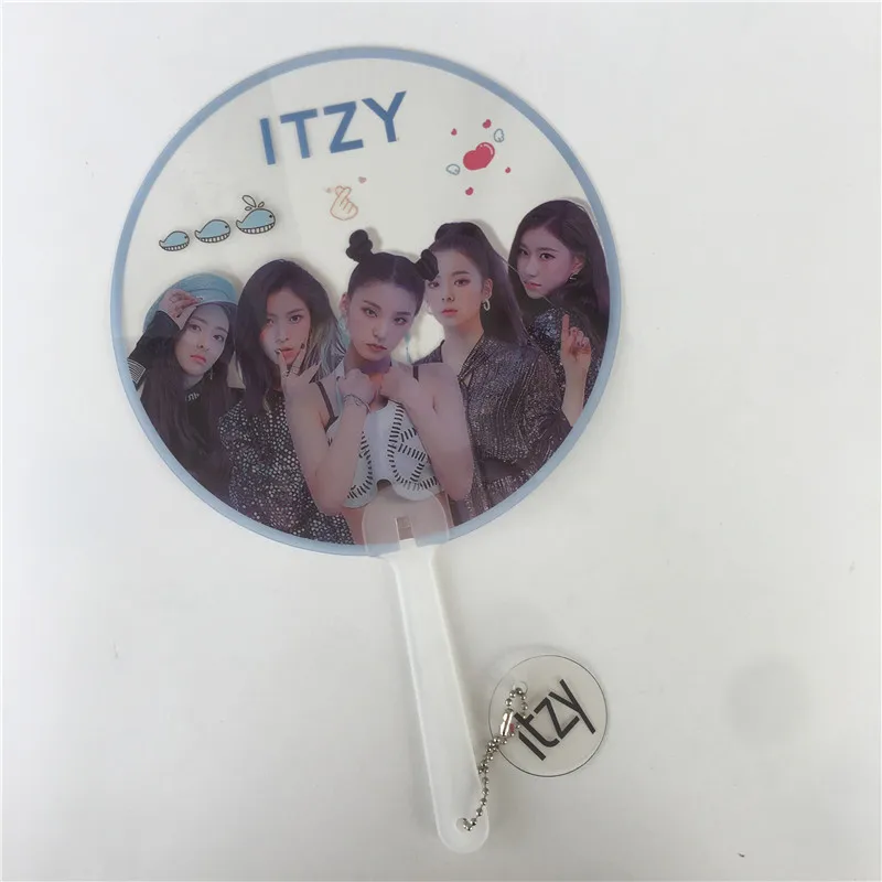 K POP ITZY ручные вентиляторы YEJI RYUJIN YUNA прозрачный ПВХ прозрачный альбом концертные вентиляторы подарки CHAERYEONG