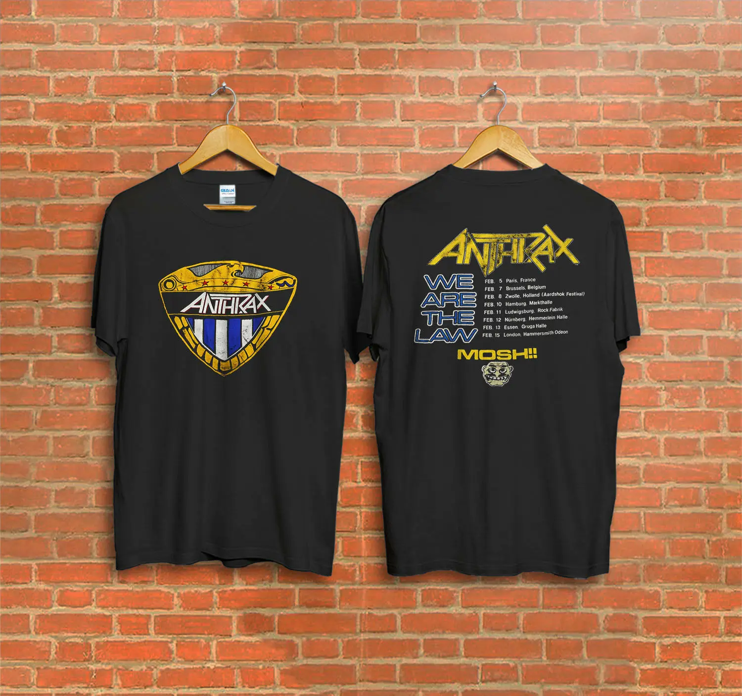 Vintage Anthrax T Shirt 1987 Among The 