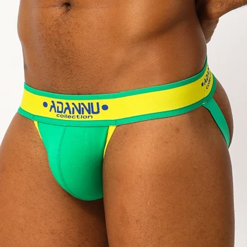 

Male Sexy Gay Underwear Jock Strap Pouch Men Bikini Jockstrap Mens Thongs G Strings Sissy Lingerie Panties Under Wear Man AD178