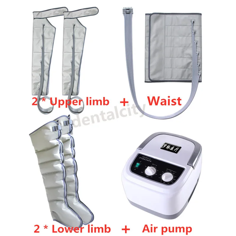 Воздушный компрессионный массажер для ног Улучшенный шестиполостной массаж ног и талии расслабляющий снимающий боль усталость