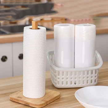 

1 Roll Non-Woven Fabric Washing Cleaning Cloth Towels Kitchen Towel Disposable Striped Practical Rags Wiping Souring Pad