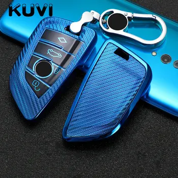 

Fashion Carbon fiber Car Remote Key Case Cover For BMW 1 2 3 4 5 6 7 Series X1 X3 X4 X5 X6 F30 F34 F10 F07 F20 G30 F15 F16 E60