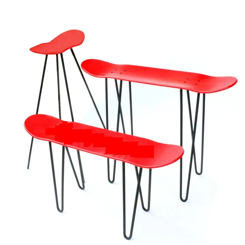 

New Solid Skateboard Stool Bracket Skateboard Chair Leg Bracket Iron Shoe Changing Stool Foot Accessories General Dropshipping