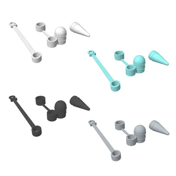 

3 in 1 Silicone Protective Pencil Accessories Kit Cap Holder + Nib Cover + Anti-Lost Cable Adapter Tether for Apple iPad Pencil